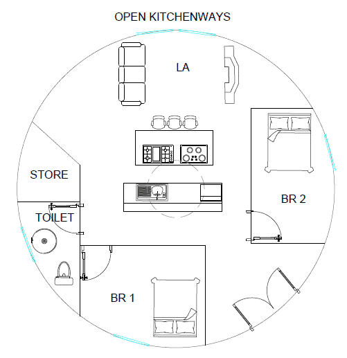 open kitchenways 2 floor plan