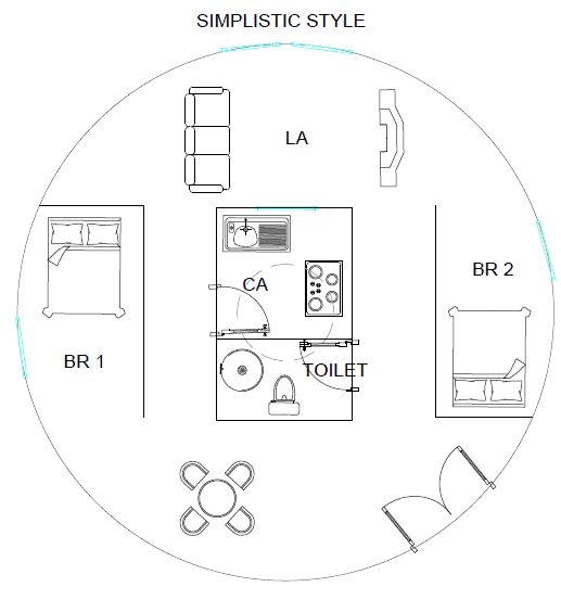 simplistic floor plan