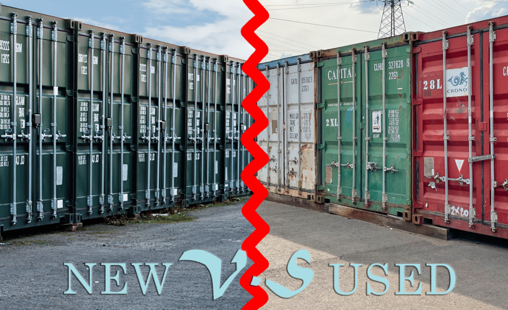 new vs used containers