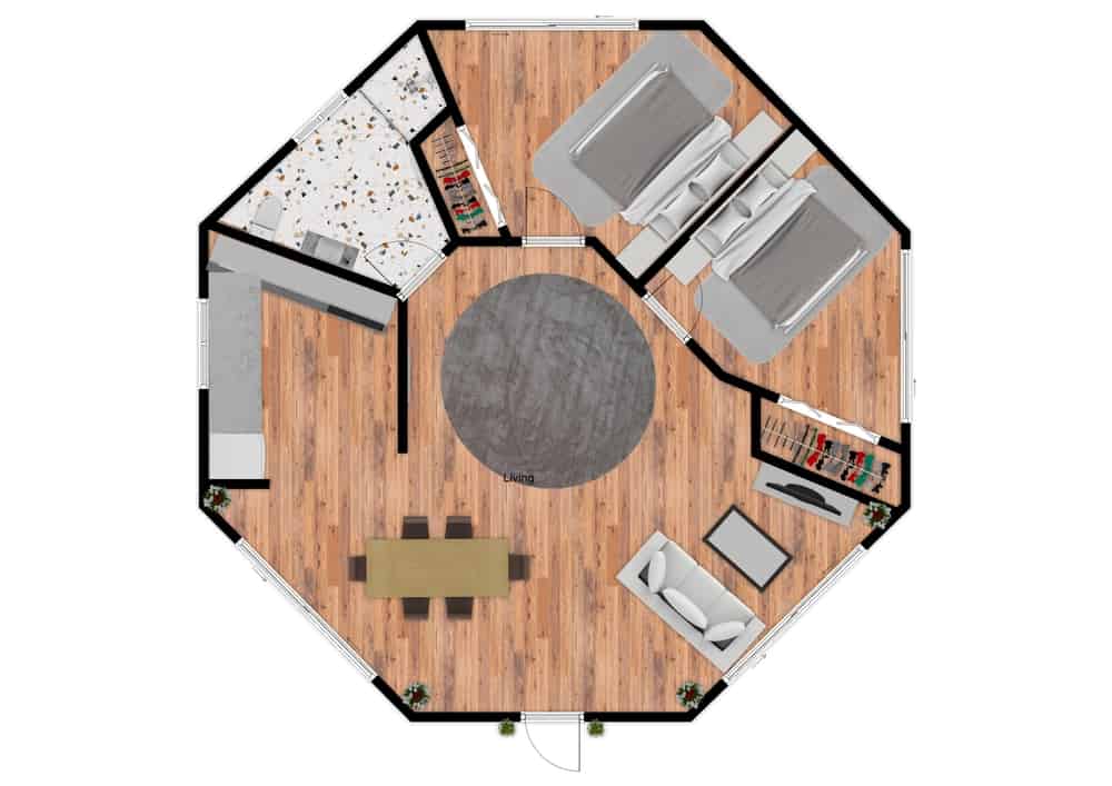 yurt floor plan