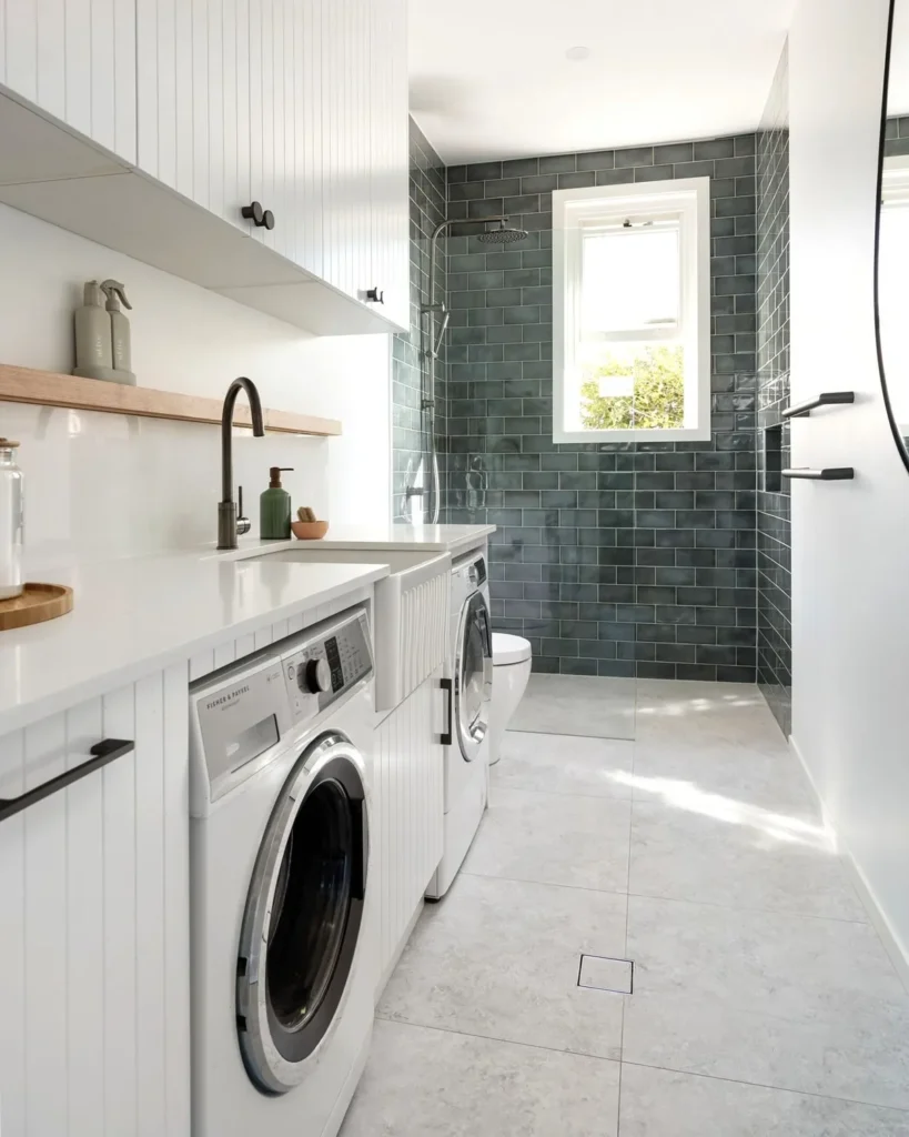 bathroom ideas with washing machine